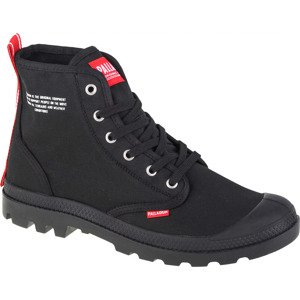 ČERNÉ KOTNÍKOVÉ PLÁTĚNÉ BOTY PALLADIUM PAMPA HI DARE 76258-008-M Velikost: 38