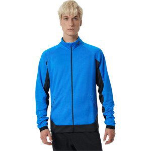 MODRÁ BĚŽECKÁ BUNDA NEW BALANCE R.W.T. GRID KNIT JACKET MJ21053SBU Velikost: L