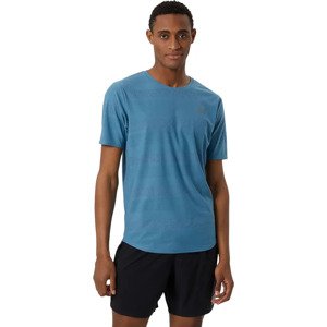 MODRÉ PÁNSKÉ SPORTOVNÍ TRIČKO NEW BALANCE Q SPEED JACQUARD SS TEE MT13277SGD Velikost: L