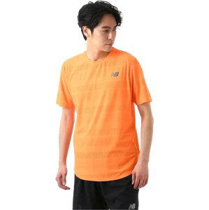 ORANŽOVÉ SPORTOVNÍ TRIČKO NEW BALANCE Q SPEED JACQUARD SS TEE MT13277VIB Velikost: L