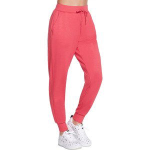 SVĚTLE ČERVENÉ DÁMSKÉ TEPLÁKY SKECHERS SKECHLUXE RESTFUL JOGGER PANT W03PT49-RDPK Velikost: M