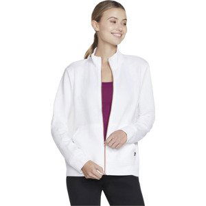 BÍLÁ DÁMSKÁ MIKINA NA ZIP SKECHERS GO WALK EVERYWHERE FULL ZIP HOODLESS W3JA261-WHT Velikost: M