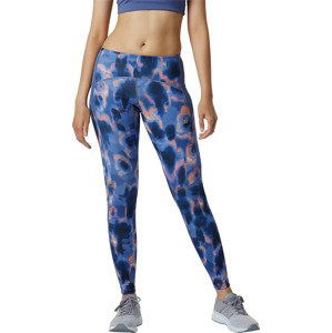 MODRÉ VZOROVANÉ DÁMSKÉ LEGÍNY NEW BALANCE PRINTED IMPACT RUN TIGHT WP21274NSY Velikost: L