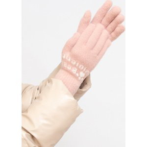 Pudrové dámské rukavice Shelovet REK-A5127-P Velikost: ONE SIZE