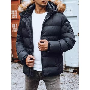 TMAVĚ MODRÁ PROŠÍVANÁ ZIMNÍ BUNDA TX4161 Velikost: 2XL