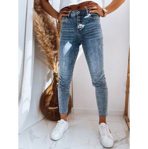 Modré dámské skinny džíny s vysokým pasem LEHIS UY1462 Velikost: XS