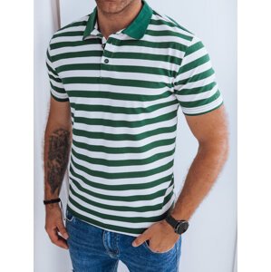 ZELENO-BÍLÁ PRUHOVANÁ PÁNSKÁ POLOKOŠILE PX0595 Velikost: 2XL