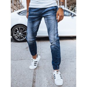 Modré džínové jogger kalhoty UX4036 Velikost: XL
