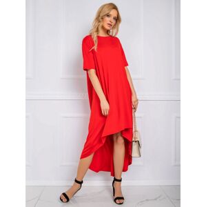 DÁMSKÉ ČERVENÉ ŠATY RV-SK-R4889.09-RED Velikost: L/XL