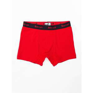 PÁNSKÉ ČERVENÉ BOXERKY BR-BK-4476.28P-RED Velikost: XL