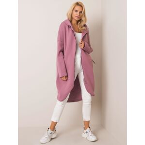 DÁMSKÁ RŮŽOVÁ MIKINA NA ZIP RV-BL-4858-1.99P-DARK PINK Velikost: S/M