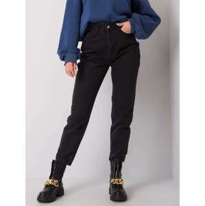 Černé dámské džíny s vysokým pasem MT-SP-PIO50406-4.30X-black Velikost: 36