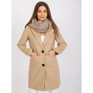 TMAVĚ BÉŽOVÝ ŠÁTEK -AT-CH-1905-BEIGE Velikost: ONE SIZE