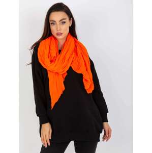 NEONOVĚ ORANŽOVÝ HLADKÝ VISKÓZOVÝ ŠÁTEK -AT-CH-1905-FLUO ORANGE Velikost: ONE SIZE