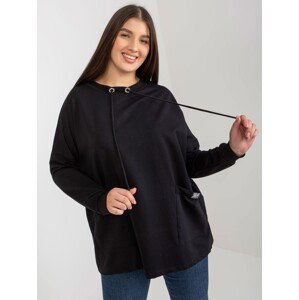 Černá mikina s kapsami RV-BZ-8378.70-black Velikost: ONE SIZE