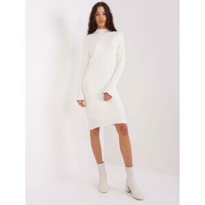 BÍLÉ ŠATY S DLOUHÝM RUKÁVEM BA-SK-2215.84-WHITE Velikost: ONE SIZE