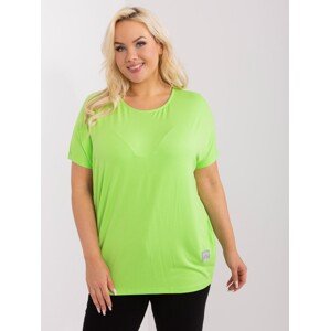 LIMETKOVÉ JEDNOBAREVNÉ VOLNÉ TRIČKO -RV-BZ-3585.25-LIGHT GREEN Velikost: ONE SIZE