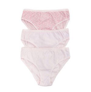 3-DÍLNÁ SADA SVĚTLE RŮŽOVÝCH BAVLNĚNÝCH KALHOTEK BR-MT-11370-10-LIGHT PINK Velikost: XL