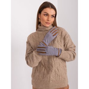 Šedá elegantní rukavice -AT-RK-238601.31P-grey Velikost: S/M