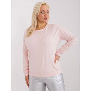 SVĚTLE RŮŽOVÉ JEDNOBAREVNÉ TRIČKO RV-BZ-9258.22-LIGHT PINK Velikost: ONE SIZE