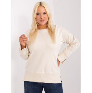 SVĚTLE BÉŽOVÁ BASIC MIKINA -RV-BZ-9198.10X-LIGHT BEIGE Velikost: ONE SIZE