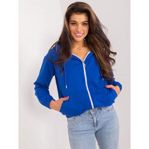 MODRÁ MIKINA NA ZIP -RV-BL-8855.20-COBALT Velikost: ONE SIZE