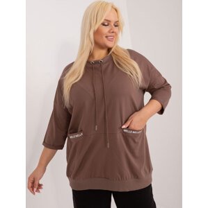 HNĚDÁ HALENKA S KAPSAMI RV-BZ-14001.46-BROWN Velikost: ONE SIZE