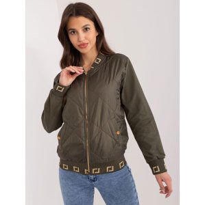 KHAKI PROŠÍVANÝ BOMBER -RV-BL-8224.22-KHAKI Velikost: S/M