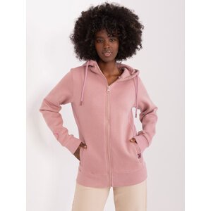 Růžová zateplená mikina na zip D10606BA02711A2-pink Velikost: L