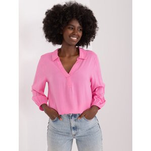 RŮŽOVÁ KOŠILOVÁ HALENKA D73761Z11162A-PINK Velikost: XL