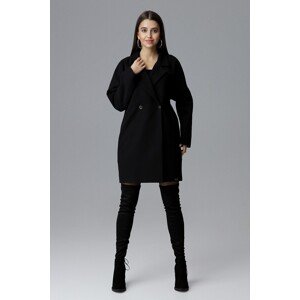 ČERNÝ OVERSIZE KABÁT M625 BLACK Velikost: S/M