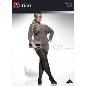 ČERNÉ PUNČOCHY ADRIAN AMY SIZE++ 60 DEN Velikost: 3XL, Barva: Černá