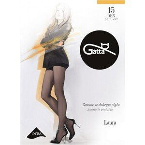 SILONKY GATTA LAURA 15 DEN PLUS SIZE Velikost: XL, Barva: Bílá