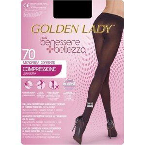 ČERNÉ SILONKY GOLDEN LADY WELLNESS BEAUTY LIGHT COMPRESSION 70 DEN Velikost: XL, Barva: Černá