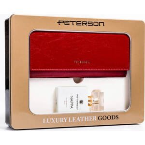 Peterson sada červené peněženky a parfémové vody Nappa Q021 [DH]  PTN ZD4 Velikost: ONE SIZE