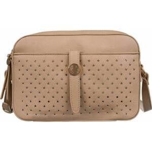 LULUCASTAGNETTE BÉŽOVÁ PROLAMOVANÁ CROSSBODY KABELKA [DH] TULLIO Velikost: ONE SIZE