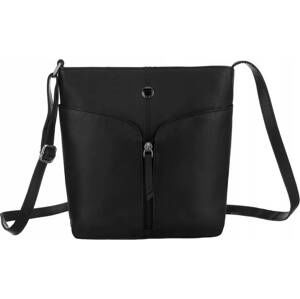 PETERSON ČERNÁ KOŽENÁ CROSSBODY KABELKA [DH] PTN TOR-372-SNC Velikost: ONE SIZE