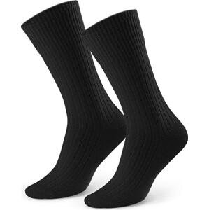 Černé klasické dámské ponožky Art.093 TF023,  BLACK Velikost: 35-37