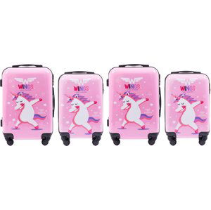 SADA 4 DĚTSKÝCH KUFRŮ - UNICORN PC-KD01, WINGS 2S+2XS CASE SET, UNICORN Velikost: Sada kufrů