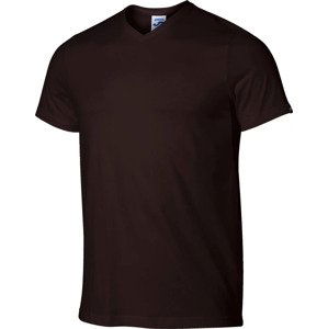 TMAVĚ HNĚDÉ PÁNSKÉ TRIČKO JOMA VERSALLES SHORT SLEEVE TEE 101740-641 Velikost: M