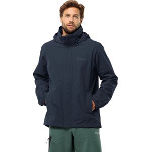 TMAVĚ MODRÁ PÁNSKÁ BUNDA JACK WOLFSKIN STORMY POINT 2L JKT M 1111142-1010 Velikost: L