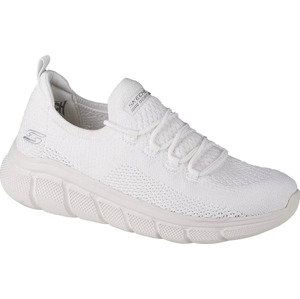 BÍLÉ DÁMSKÉ TENISKY SKECHERS BOBS SPORT B FLEX-COLOR CONNECT 117121-WHT Velikost: 35.5