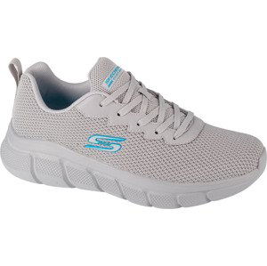 ŠEDÉ LEHKÉ TENISKY SKECHERS BOBS B FLEX - CHILL EDGE 118106-LTGY Velikost: 41