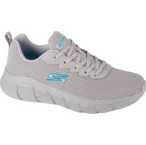 ŠEDÉ LEHKÉ TENISKY SKECHERS BOBS B FLEX - CHILL EDGE 118106-LTGY Velikost: 43