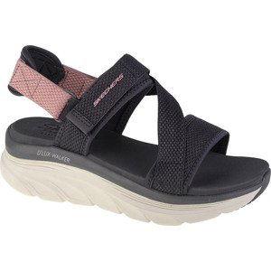 ČERNO-RŮŽOVÉ DÁMSKÉ SANDÁLY SKECHERS D'LUX WALKER KIND MIND 119302-GYPR Velikost: 38