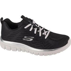 Černé dámské tenisky Skechers Graceful - Get Connected 12615-BKW Velikost: 38.5