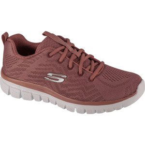 HNĚDÉ DÁMSKÉ TENISKY SKECHERS GRACEFUL - GET CONNECTED 2615-MVE Velikost: 38