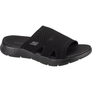 ČERNÉ DÁMSKÉ PANTOFLE SKECHERS GO WALK FLEX SANDAL - ELATION 141425-BBK Velikost: 40