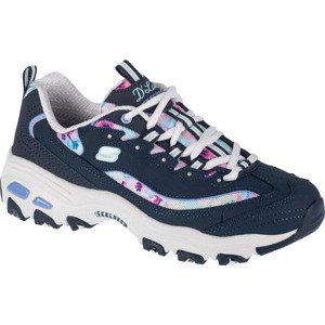 TMAVĚ MODRÉ DÁMSKÉ TENISKY NA PLATFORMĚ SKECHERS D'LITES-BLOOMING FIELDS 149794-NVMT Velikost: 36