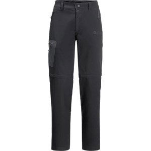 ČERNÉ TURISTICKÉ KALHOTY/KRAŤASY JACK WOLFSKIN ACTIVE TRACK ZIP OFF M PANTS 1508241-6350 Velikost: 52